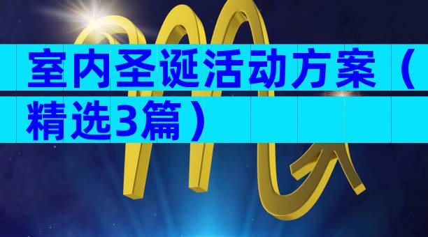 室内圣诞活动方案（精选3篇）
