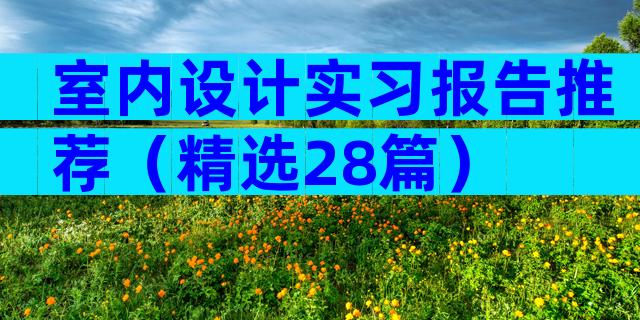 室内设计实习报告推荐（精选28篇）
