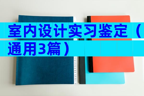 室内设计实习鉴定（通用3篇）
