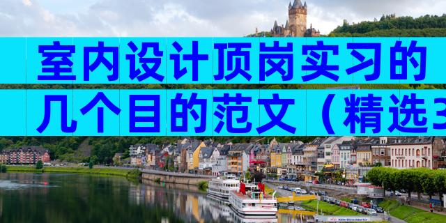 室内设计顶岗实习的几个目的范文（精选3篇）