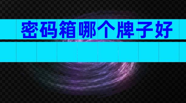 密码箱哪个牌子好