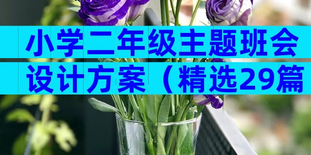 小学二年级主题班会设计方案（精选29篇）