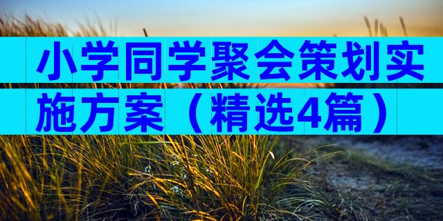 小学同学聚会策划实施方案（精选4篇）