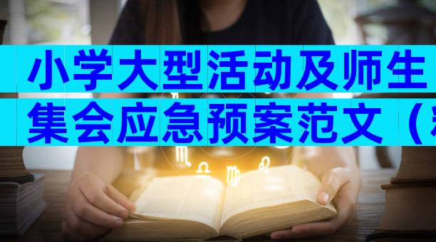 小学大型活动及师生集会应急预案范文（精选32篇）