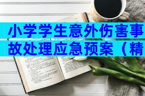 小学学生意外伤害事故处理应急预案（精选6篇）