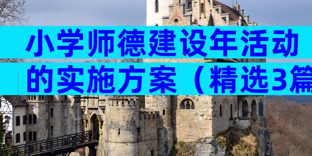 小学师德建设年活动的实施方案（精选3篇）