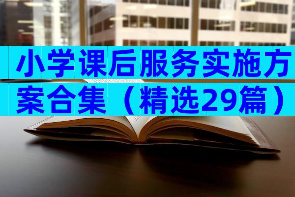 小学课后服务实施方案合集（精选29篇）