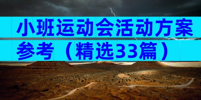 小班运动会活动方案参考（精选33篇）