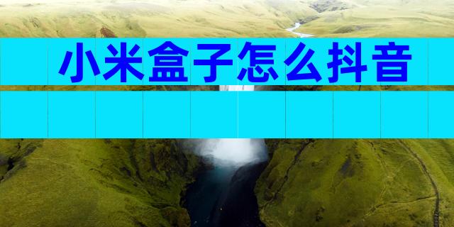 小米盒子怎么抖音
