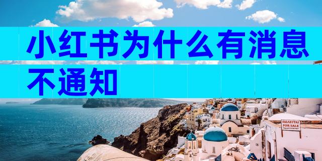小红书为什么有消息不通知