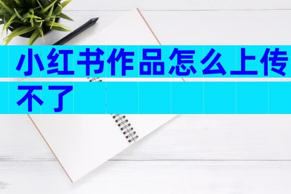 小红书作品怎么上传不了