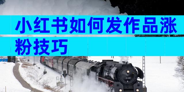 小红书如何发作品涨粉技巧