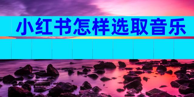 小红书怎样选取音乐