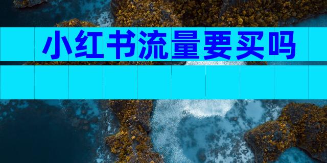 小红书流量要买吗