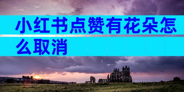 小红书点赞有花朵怎么取消