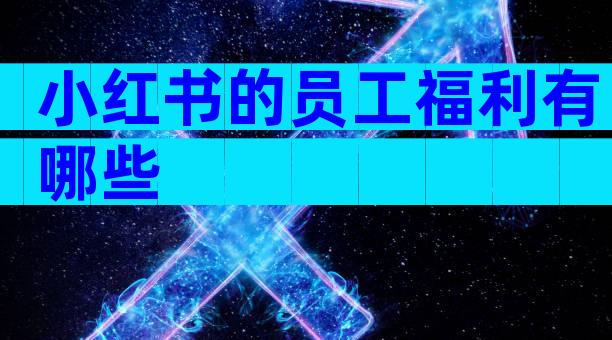 小红书的员工福利有哪些