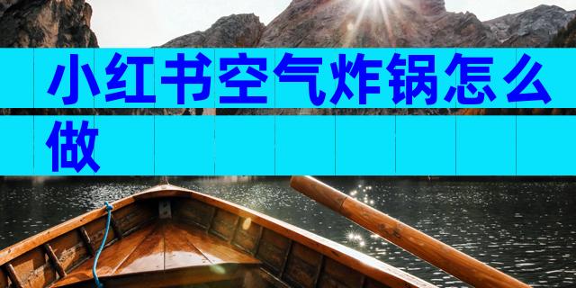 小红书空气炸锅怎么做