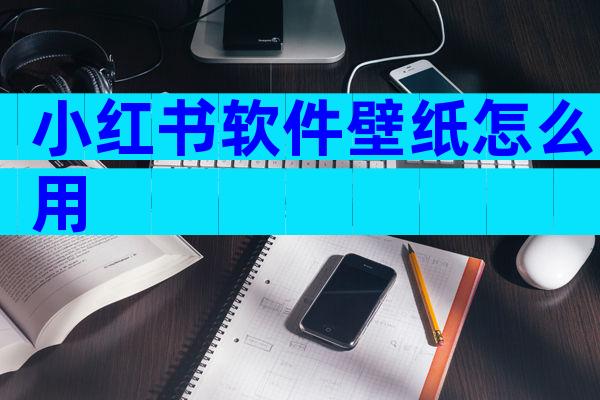 小红书软件壁纸怎么用