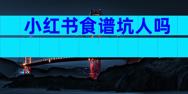 小红书食谱坑人吗