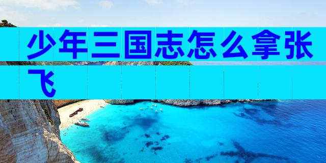 少年三国志怎么拿张飞