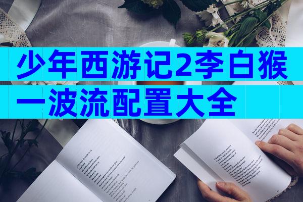 少年西游记2李白猴一波流配置大全
