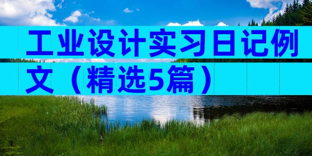 工业设计实习日记例文（精选5篇）