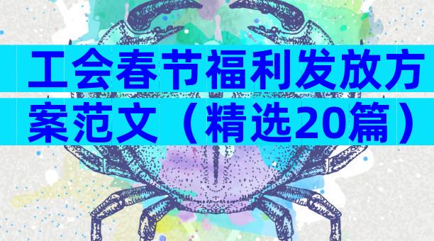 工会春节福利发放方案范文（精选20篇）
