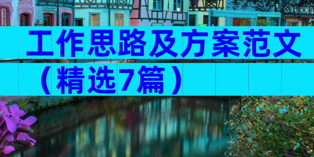 工作思路及方案范文（精选7篇）
