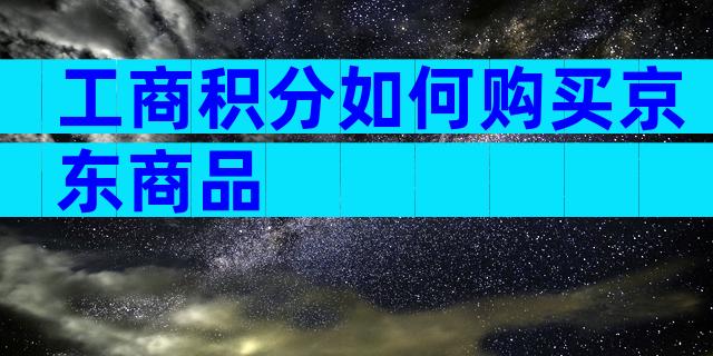 工商积分如何购买京东商品