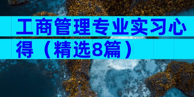 工商管理专业实习心得（精选8篇）