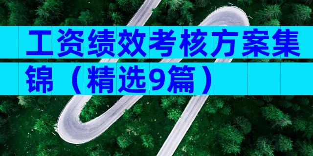 工资绩效考核方案集锦（精选9篇）