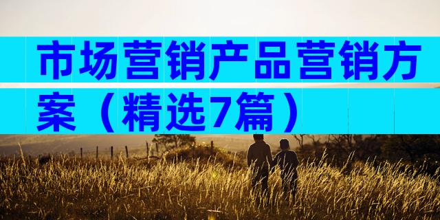 市场营销产品营销方案（精选7篇）