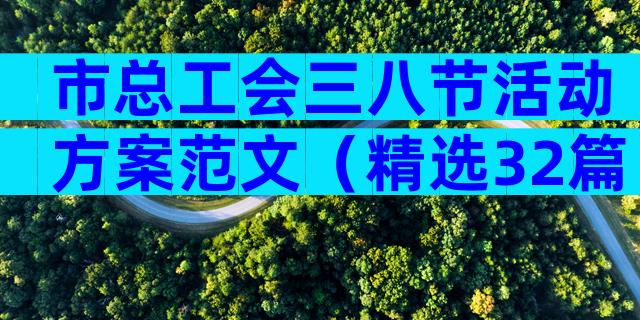 市总工会三八节活动方案范文（精选32篇）