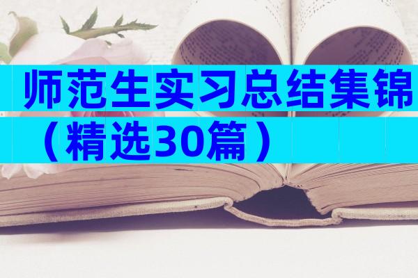 师范生实习总结集锦（精选30篇）