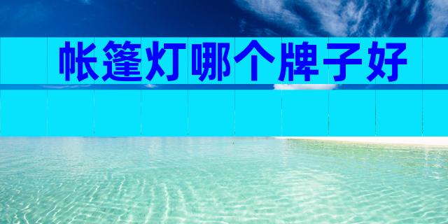 帐篷灯哪个牌子好
