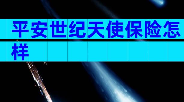 平安世纪天使保险怎样