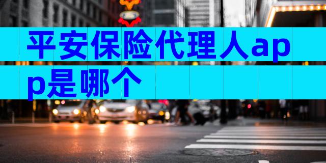 平安保险代理人app是哪个