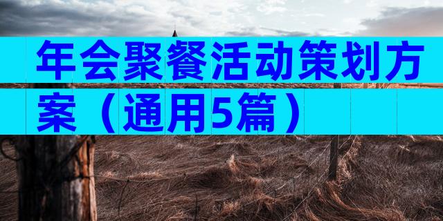年会聚餐活动策划方案（通用5篇）