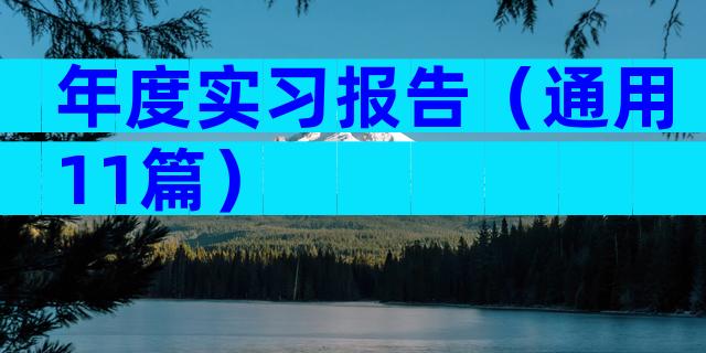 年度实习报告（通用11篇）