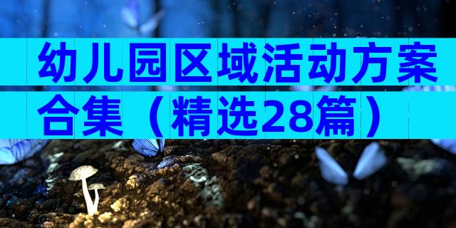 幼儿园区域活动方案合集（精选28篇）