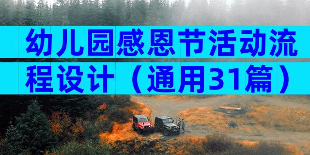 幼儿园感恩节活动流程设计（通用31篇）