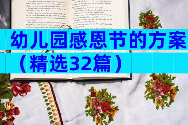 幼儿园感恩节的方案（精选32篇）