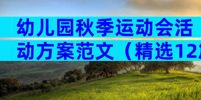 幼儿园秋季运动会活动方案范文（精选12篇）