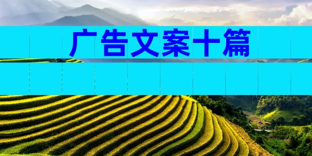 广告文案十篇