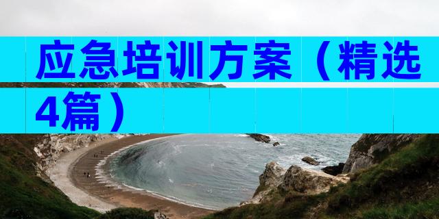 应急培训方案（精选4篇）