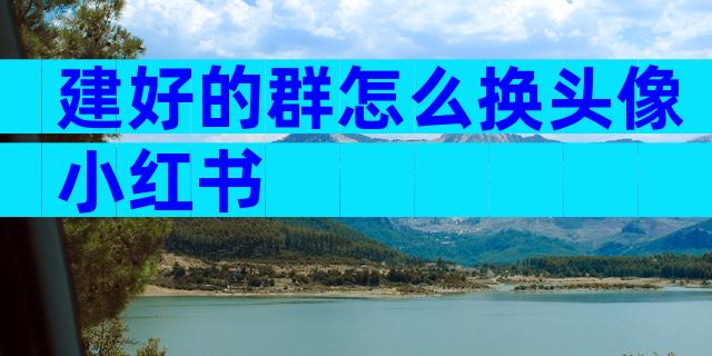 建好的群怎么换头像小红书