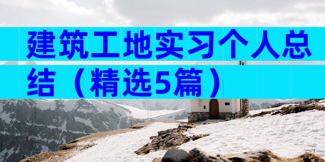 建筑工地实习个人总结（精选5篇）