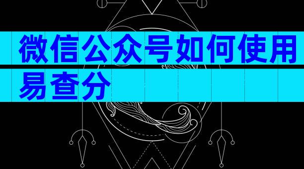 微信公众号如何使用易查分