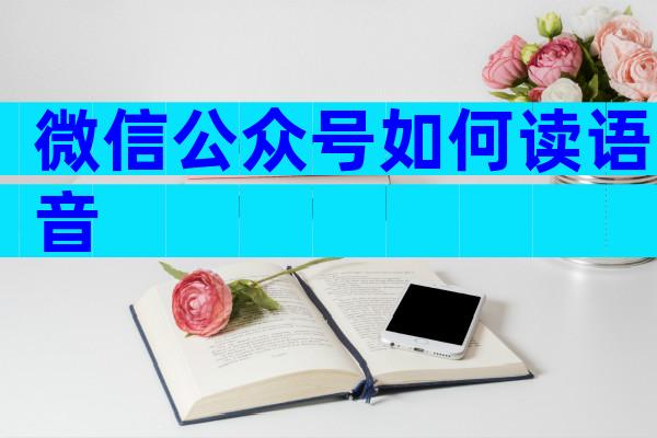 微信公众号如何读语音