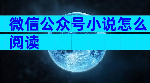 微信公众号小说怎么阅读